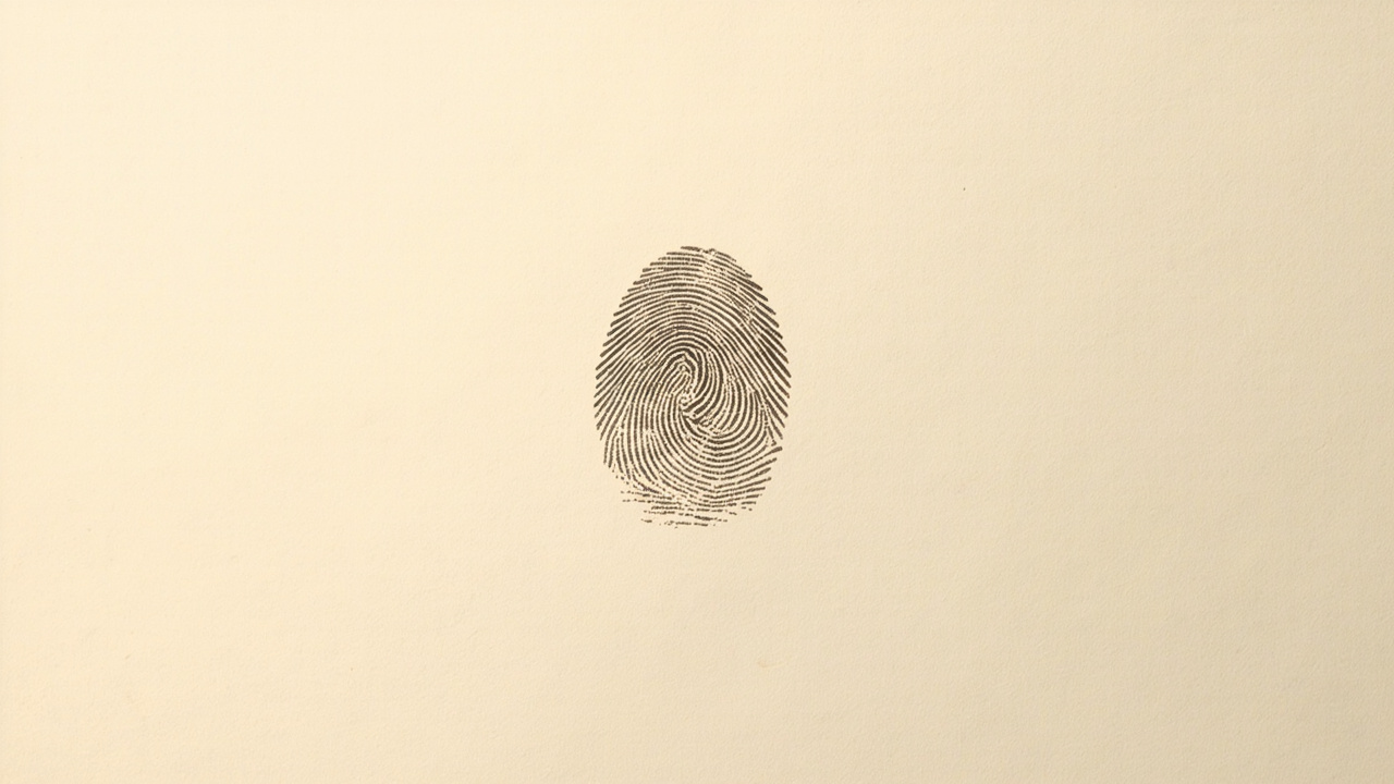 Option A clean minimal ink whorl